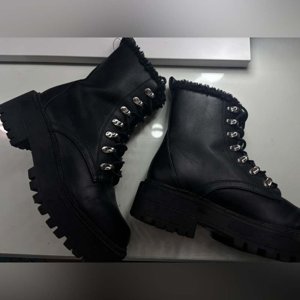 Black Leather Women's Boots
